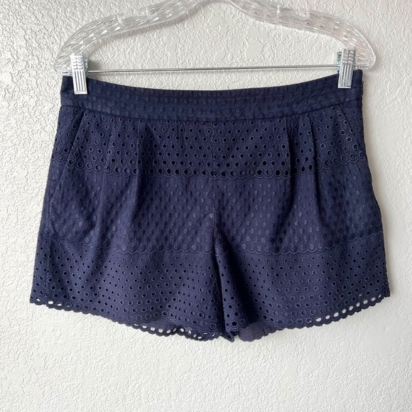 J. Crew lined eyelet lace shorts with pockets - Picture 1 of 9